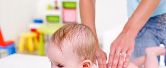 Kokie masažo tipai yra kūdikiams?  Bendrasis diferencijuotas masažas 10 kūdikiams