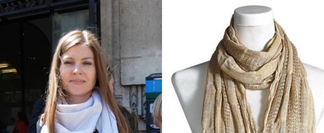 Knyt en scarf runt halsen vackert på din klänning.  Hur knyter man en varm halsduk vackert?  Hur man vackert knyter en tunn halsduk